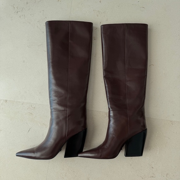 Rebecca Minkoff Shoes - Rebecca Minkoff Dark Brown Heeled Boots, Size 8